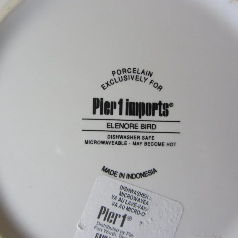 3 for $60 - pier 1 plate elenore bird NWT (W4273)